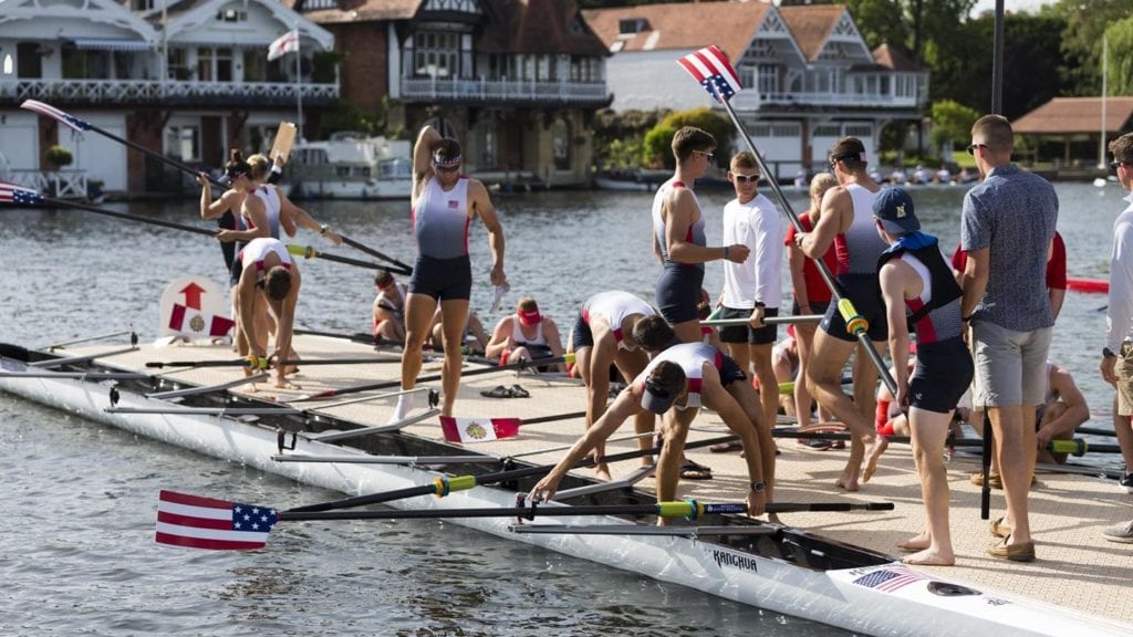 The Navy Rowing team prepares for the King's Cup.