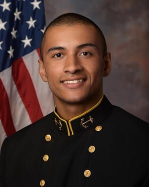 Navy slotback Devon High