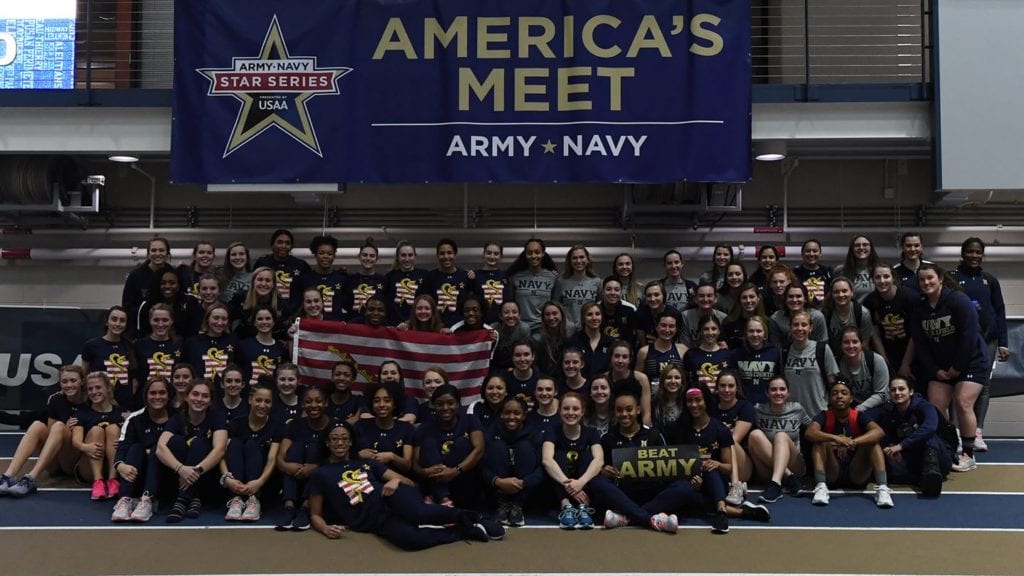 The Navy Women's Track Team