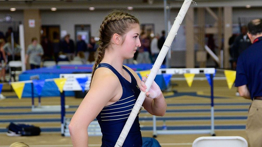 Navy Women's Track pole vaulter Charlene Mork.