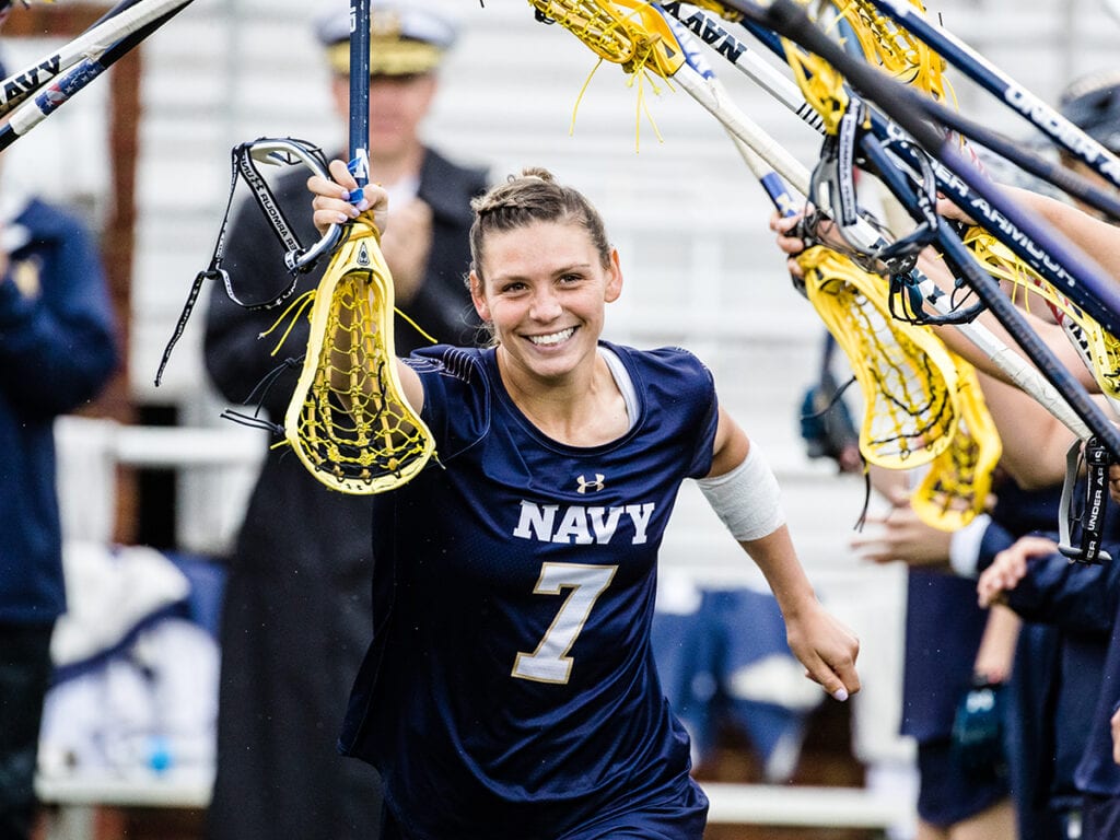 Kelly Larking played a big role in the Navy Women's Lacrosse team's Final Four run.