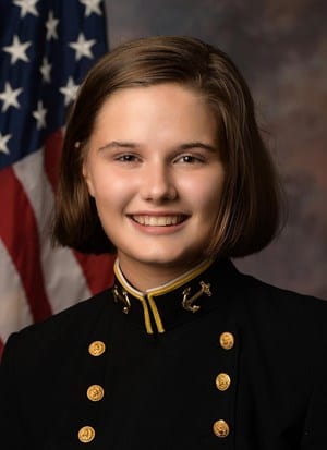 navy Midfielder Carolyn Mang