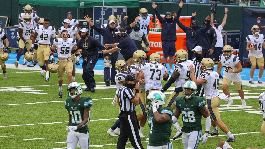 Navy Post Game Celebration
