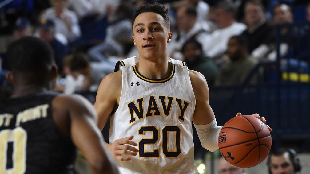 Navy basketball guard Greg Summers