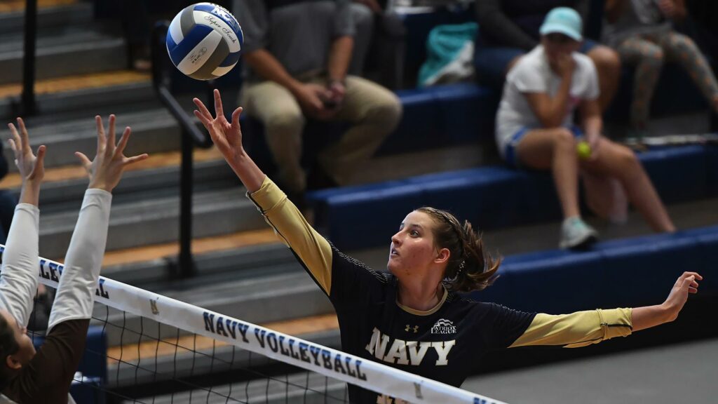 Navy Volleyball Opposite Hitter Avery Stowell